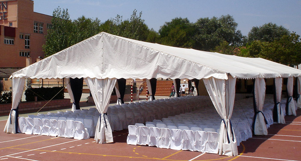 Interior carpa desmontable