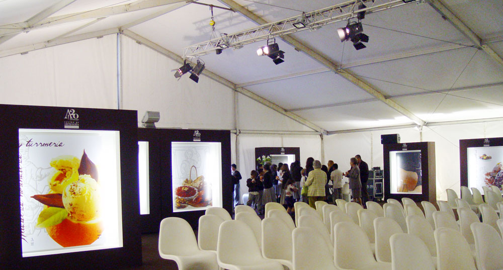 Interior carpa desmontable